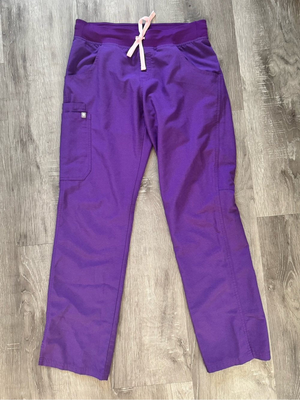 FIGS Kade Cargo Scrub Pants Purple Small Regular